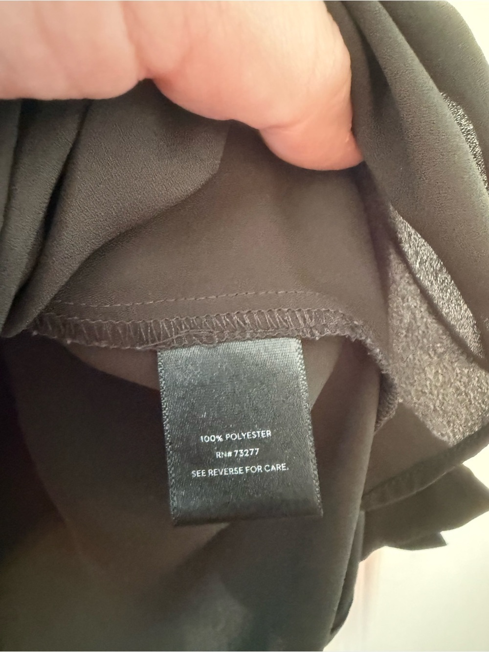 Simply Vera Vera Wang Olive Green Pleated Split-Neck Blouse - Picture 4 of 7